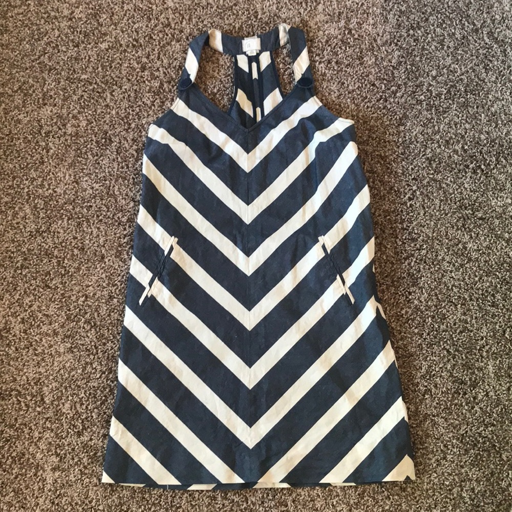 Anthropologie chevron pattern sun dress